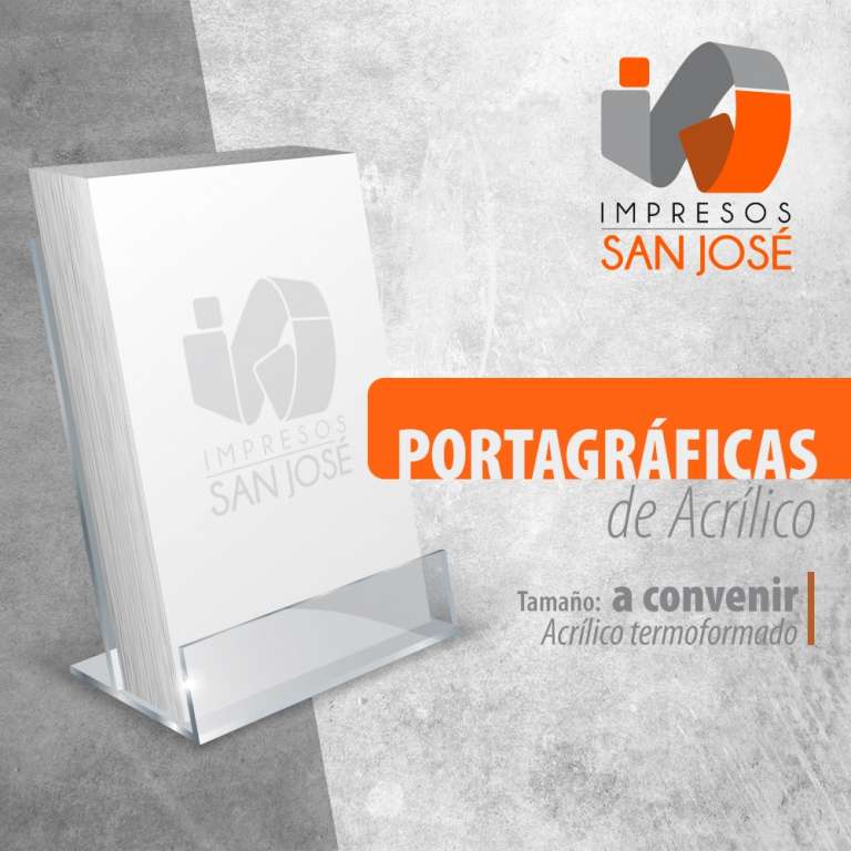 Portagráficas de acrílico muro – Impresos San José